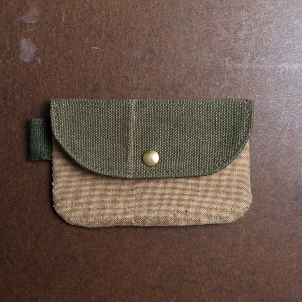 イギリス軍スクラップキャンバスフラットポーチNo1