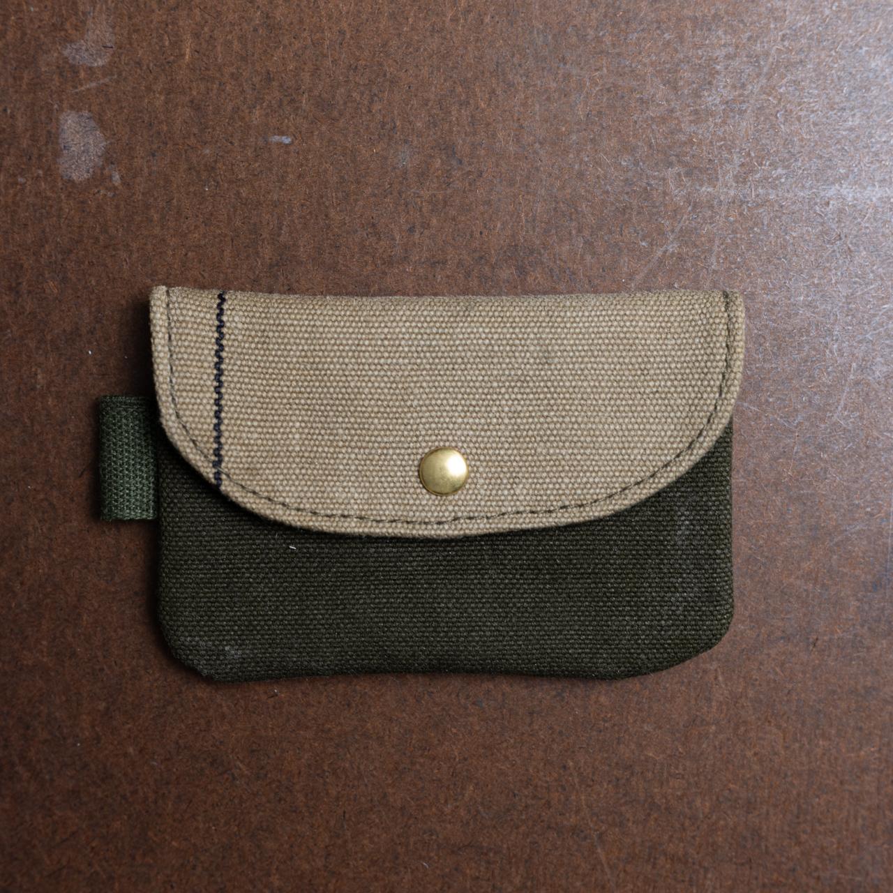 イギリス軍スクラップキャンバスフラットポーチNo4