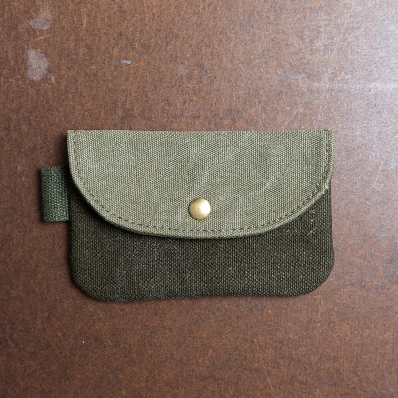 イギリス軍スクラップキャンバスフラットポーチNo7