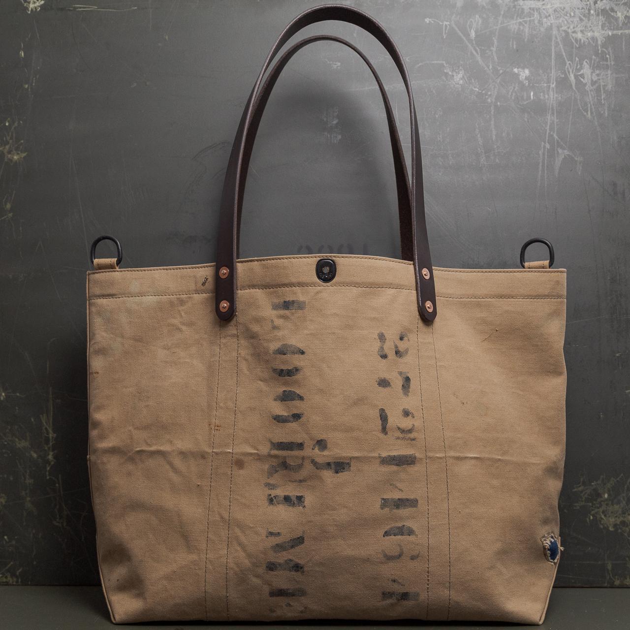 40's イギリス軍ヴィンテージキャンバストートバッグXL IND1718